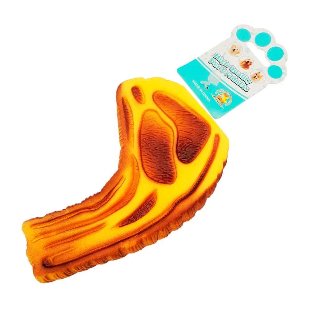 Juguete chillón para mascota en forma de trozo de carne / 18-0041
