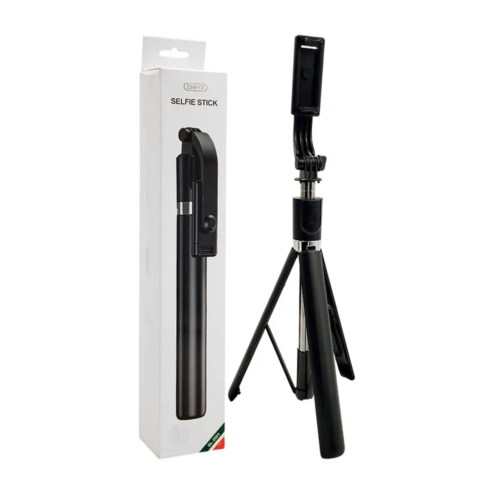 Selfie stick byz, inalámbrico, giro 360, control, base tripie con estabilizador