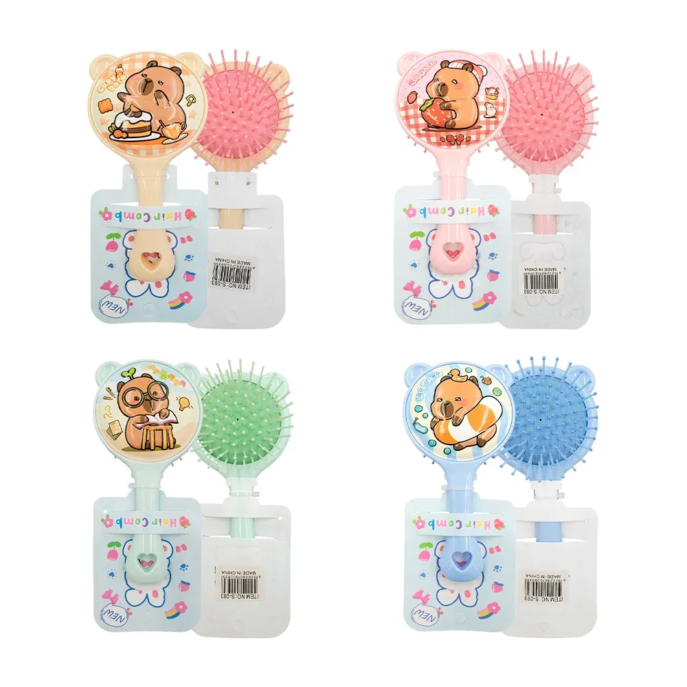 Cepillo infantil en forma de oso, detalle de squeeze y estampado animado / s-093
