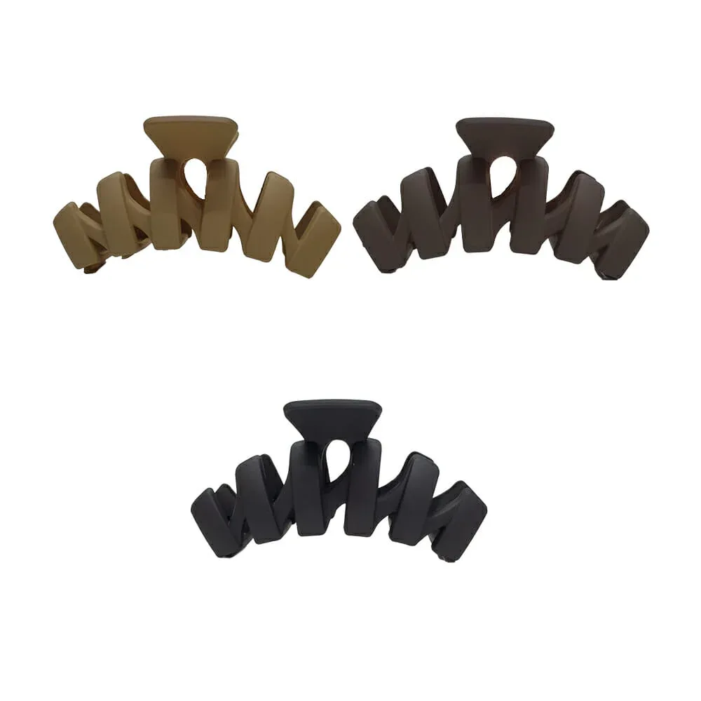 1pza Pinza grande alargada de plástico para el cabello 11cm, variedad de colores / pin