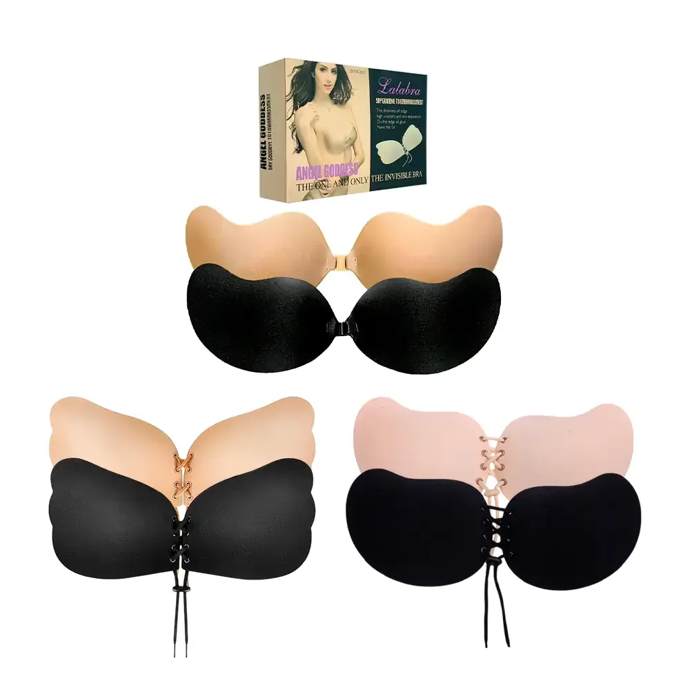 Sujetador / brasier invisible ángel goddess tipo corset, variedad de colores