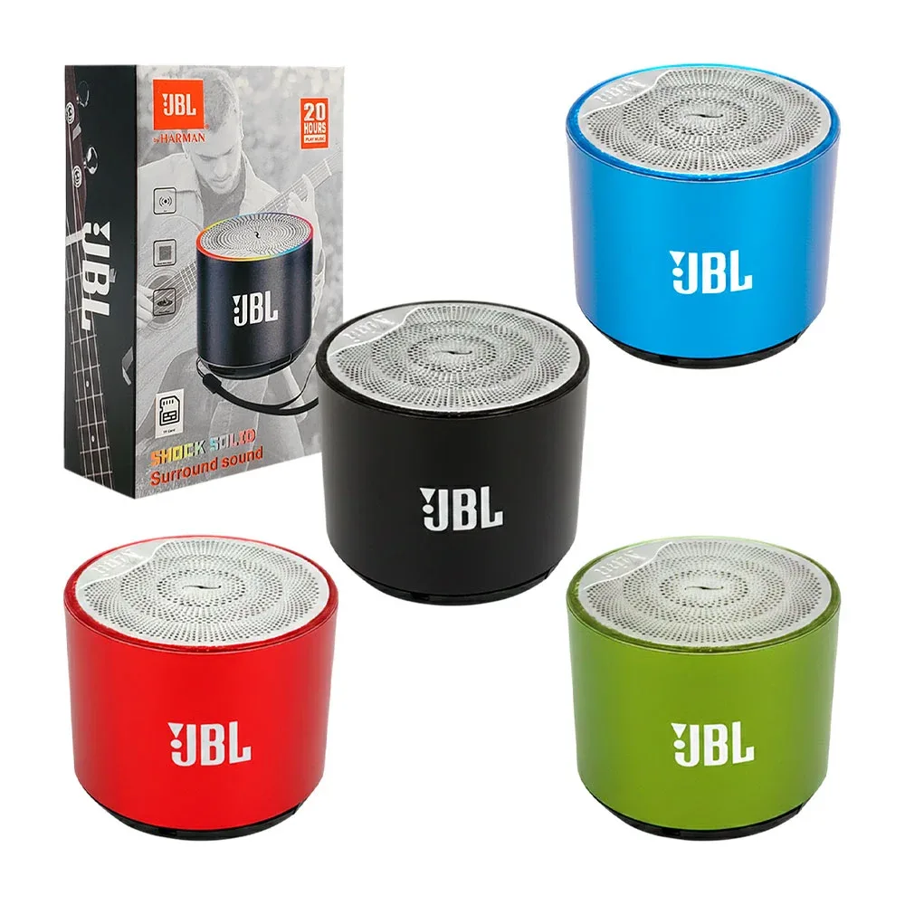 Mini bocina cilíndrica, entrada tf y usb, sonido potente, con luz rgb