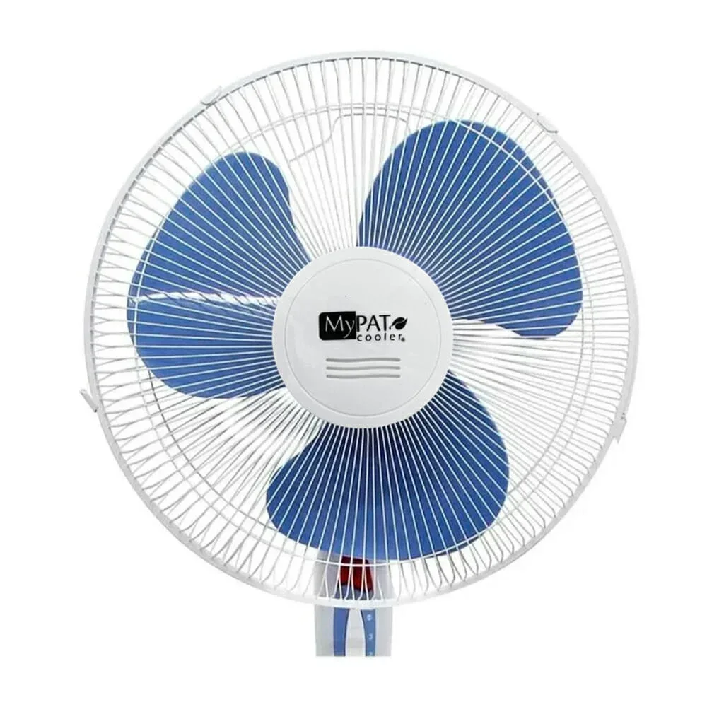 Ventilador de pedestal 16 pulgadas con 3 velocidades, 40cm, 1.28m, my pat cooler 30059