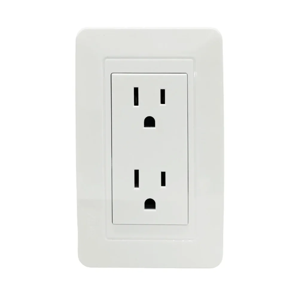 Placa de pared, con doble contacto / línea capri / adir / 4405