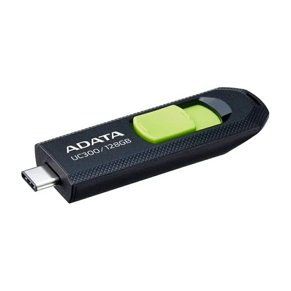 Memoria usb 3.2 type-c flash drive adata choice uc300 128gb en color negro con verde / 11720037