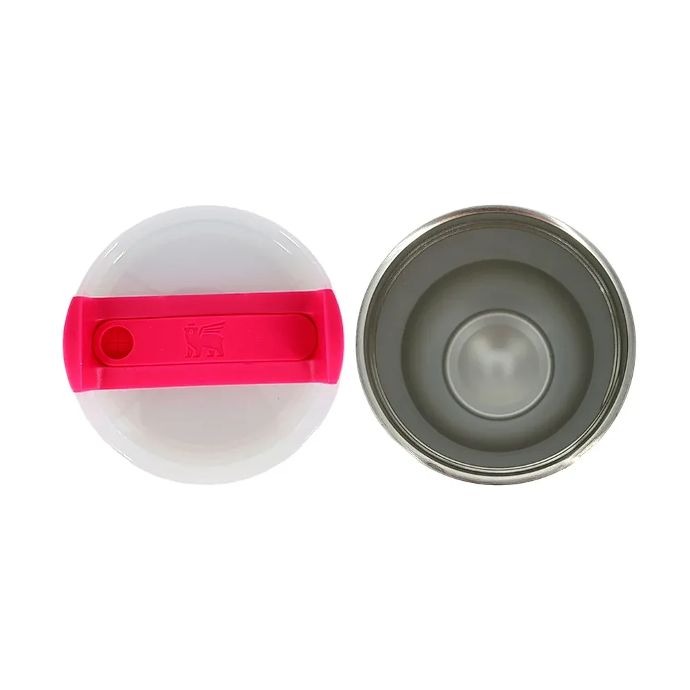 Termo liso de acero inoxidable y tapa con orificio de silicón para popote, variedad de colores / a4-termo