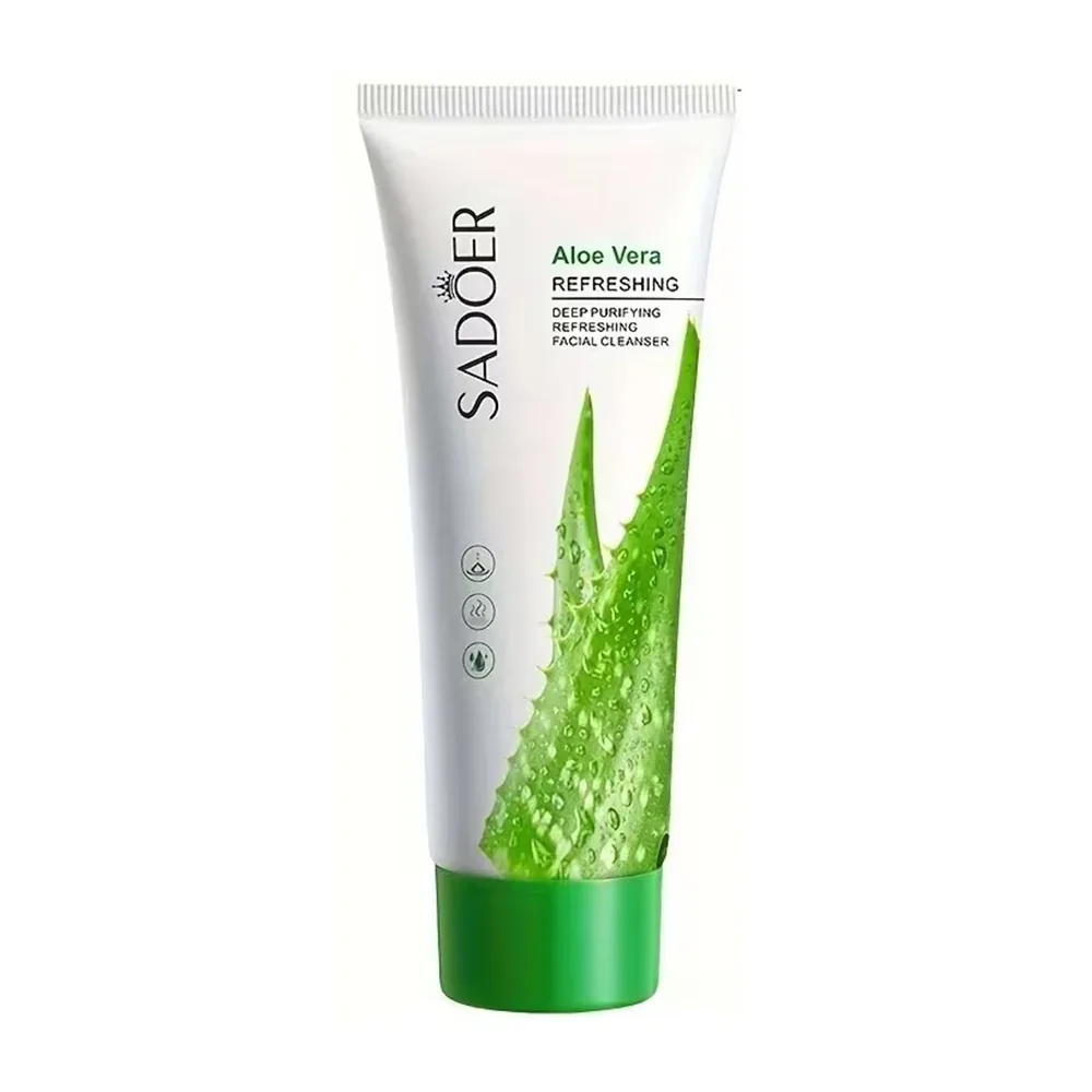 Limpiador facial, extracto de aloe vera para limpiar y refrescar la piel, 100g