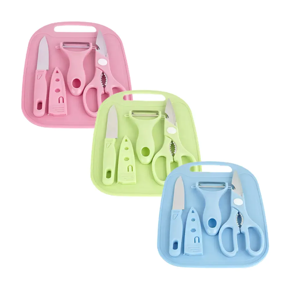 Blíster con 3 utensilios para cocina buytiti, tijeras, cuchillo y pelador