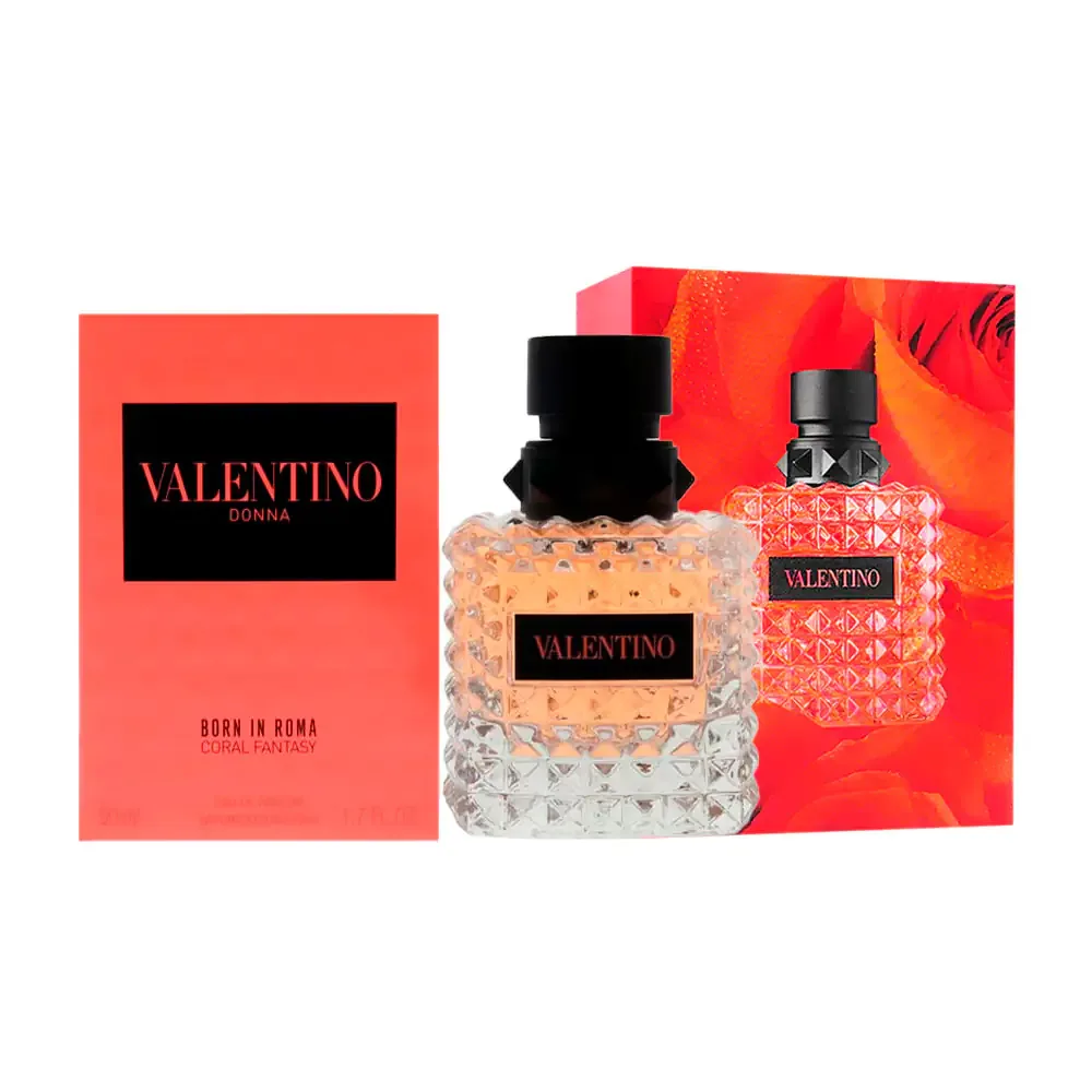 Perfume valentino born in roma coral fantasy en spray con aroma para dama, 100ml