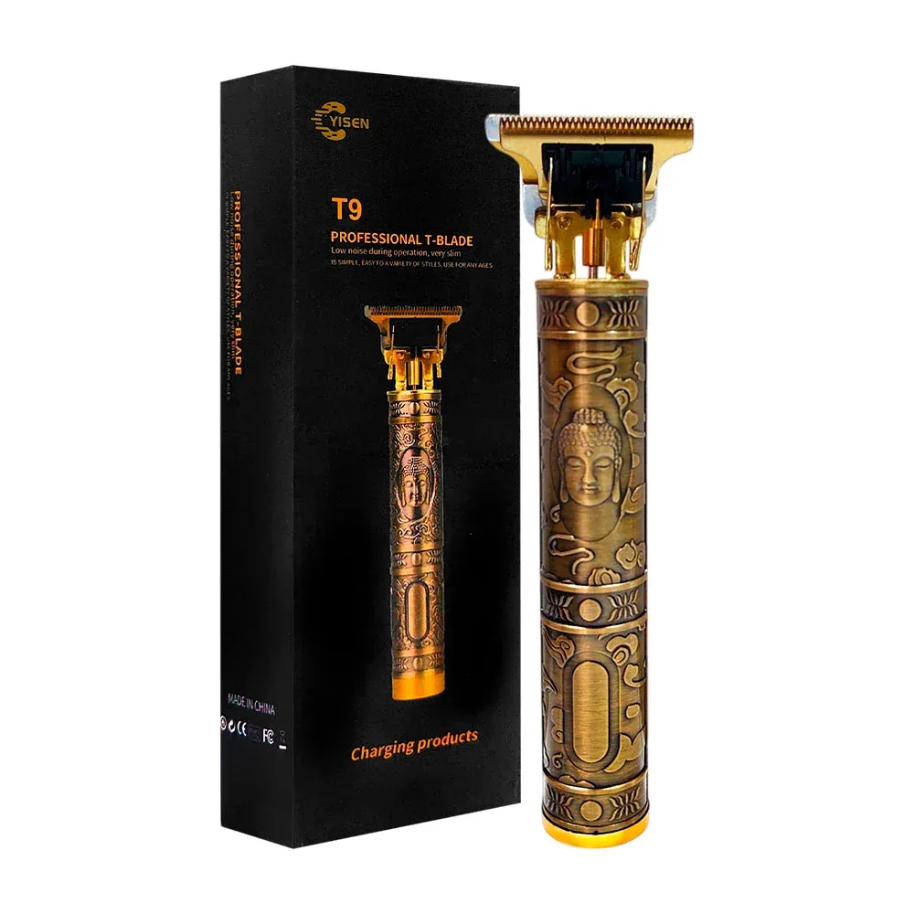 Máquina trimmer inalámbrica, estampado de buda + accesorios / t9