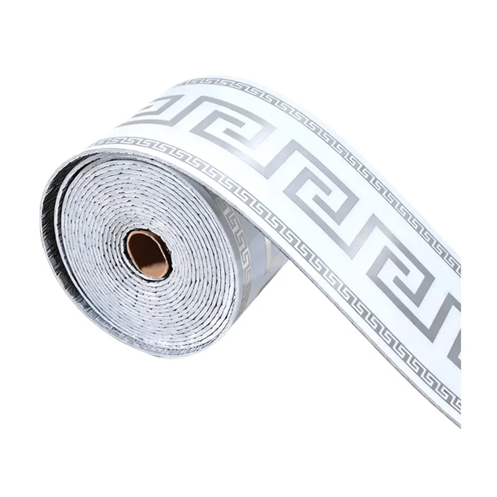 1pz papel en rollo cenefa con 10cm de ancho room decor con diseño griego
