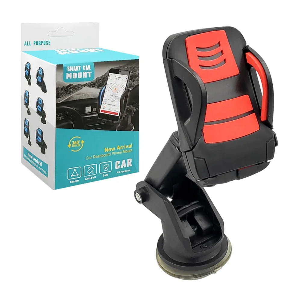 Soporte de teléfono antideslizante para carro con rotación 360° smart car mount