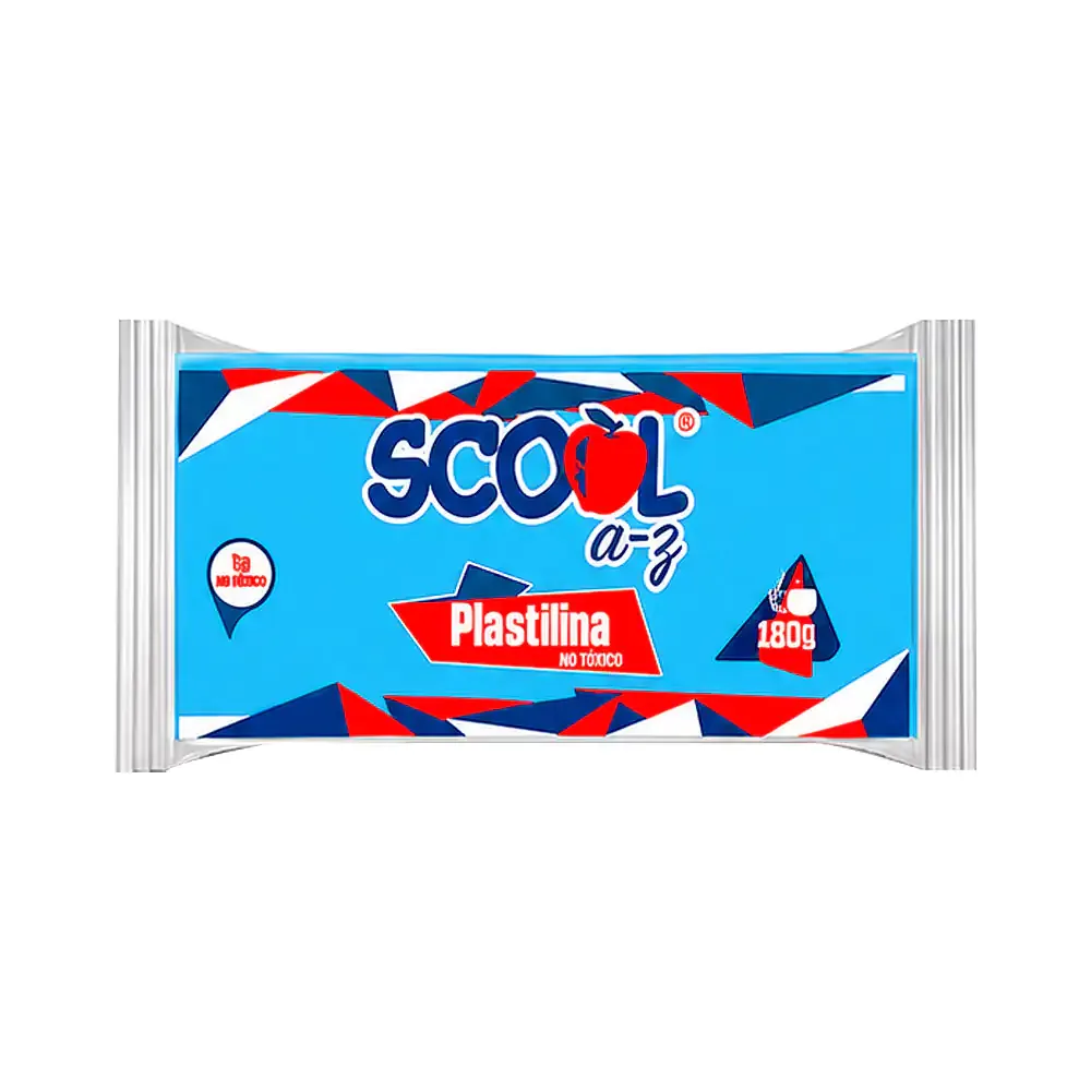 Barra de plastilina scool para maqueta de 180g en color azul cielo / 21422