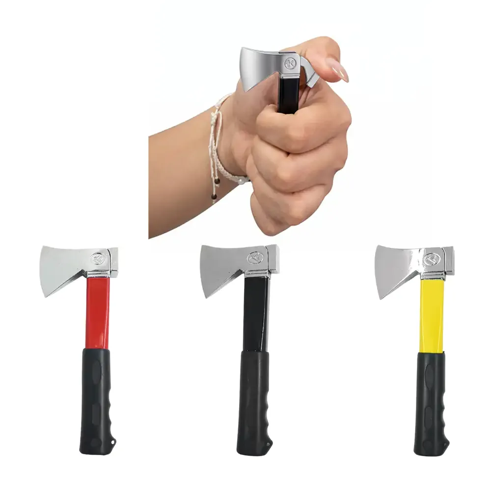 1pza Encendedor de gas recargable con diseño de hacha 9cm, variedad de colores / 5304