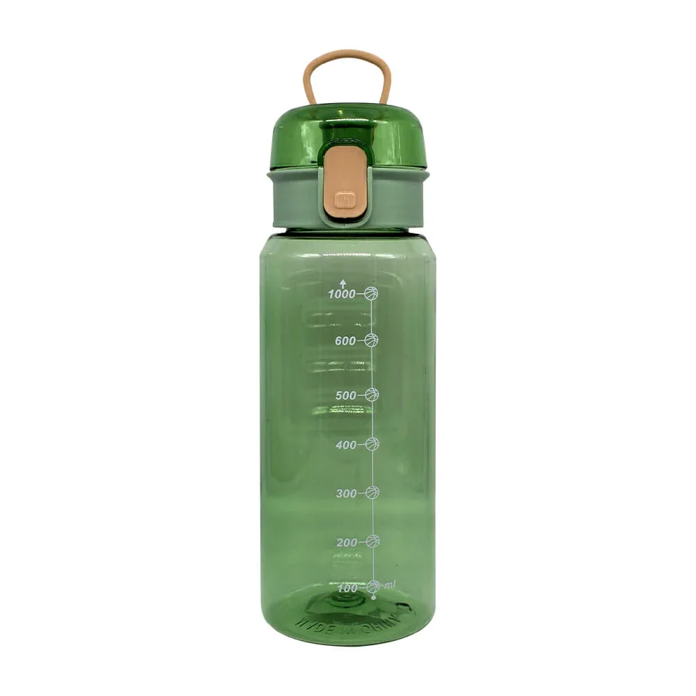 Botella de agua con tapa 1L, variedad de colores 1681685