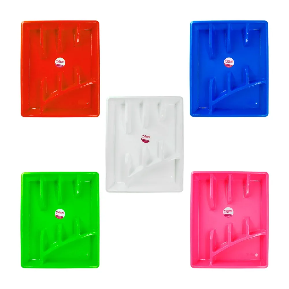 Porta cubiertos con 8 divisiones para cajón de plástico / variedad de colores