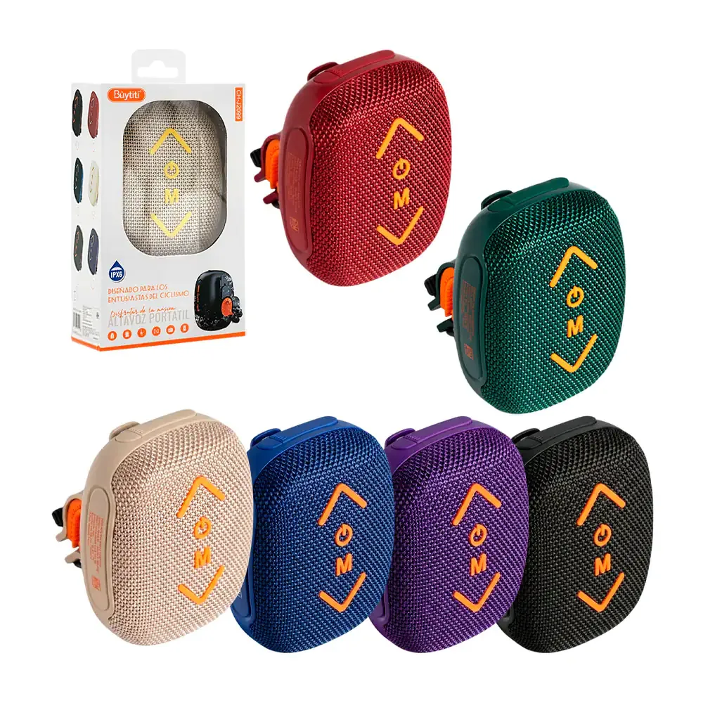 Bocina inalámbrica bluetooth buytiti con soporte para bicicleta, variedad