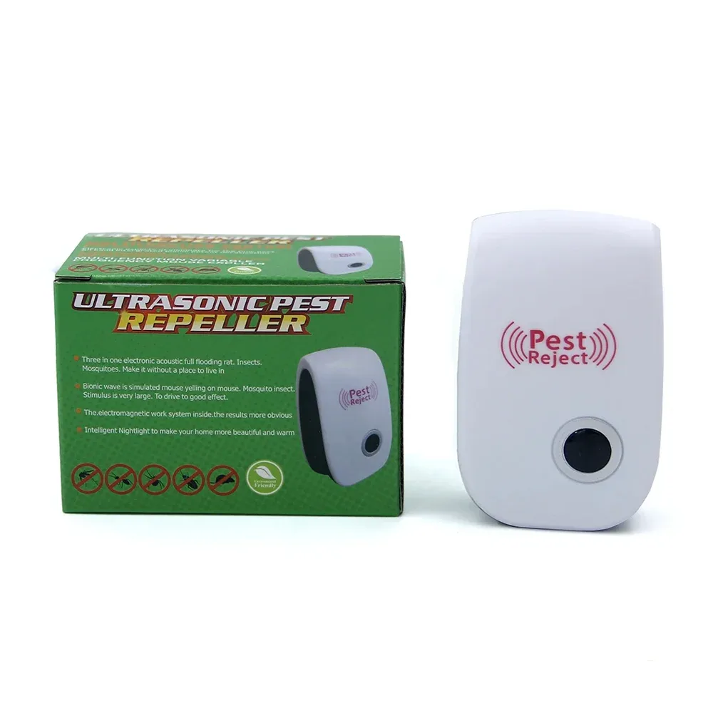 Repelente eléctrico ultrasónico para pestes con toma corriente y consumó de 3w / ultrasonic pest repeler / 15897 / gs-602