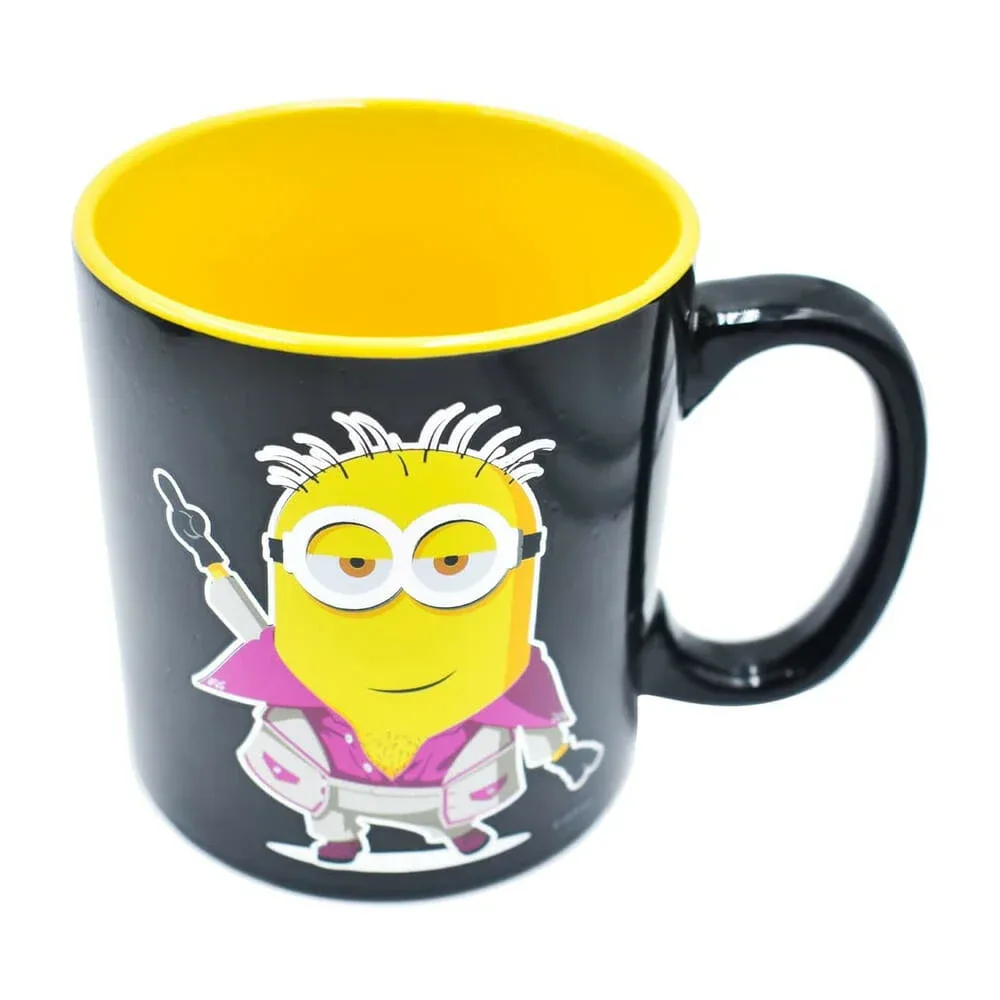 Taza de cerámica detalles metálicos con diseño de minions 650ml / 1729-65
