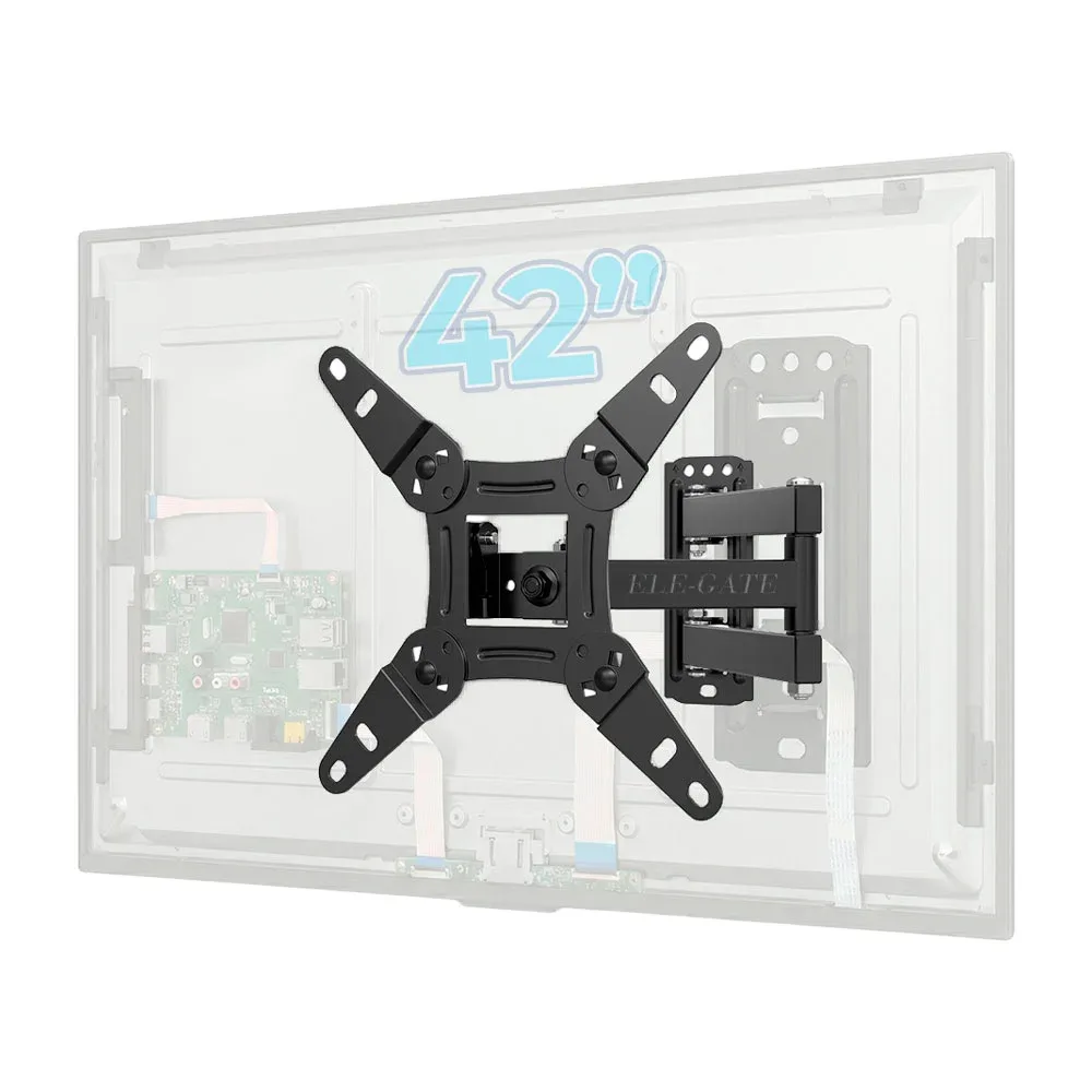 Soporte de pantalla para pared, 17 a 52 pulgadas con giro e inclinable, 20kg