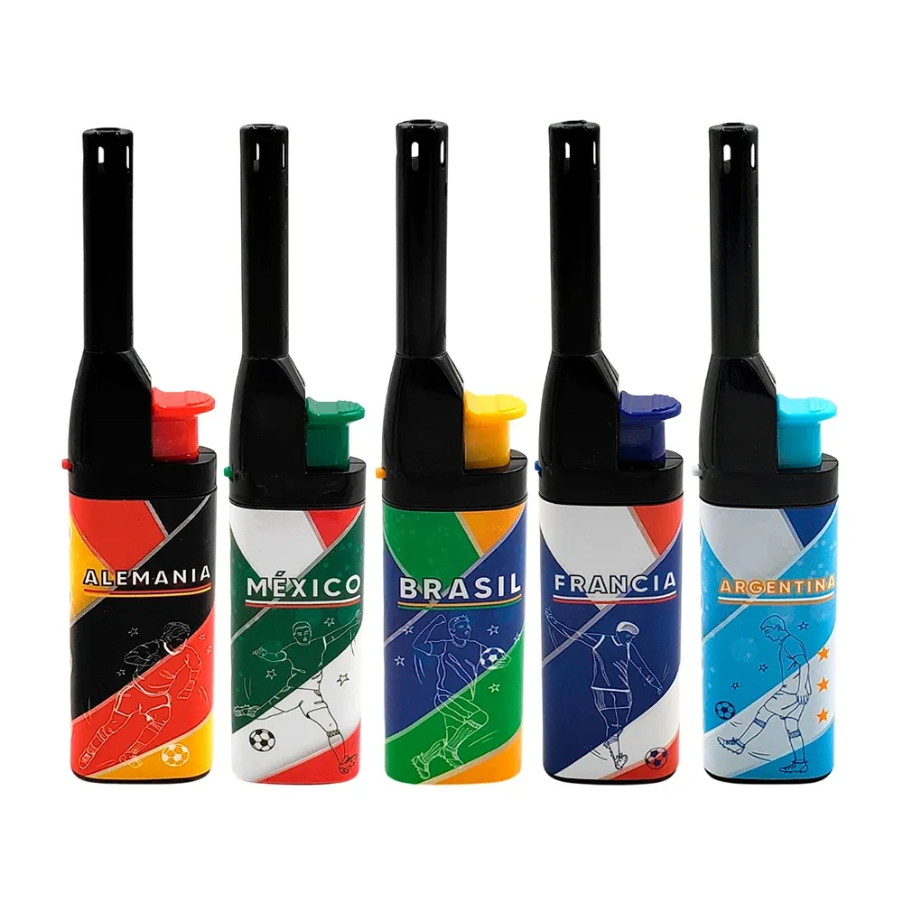 Encendedor sensei antorcha de 15cm con diseño de países, variedad de modelos