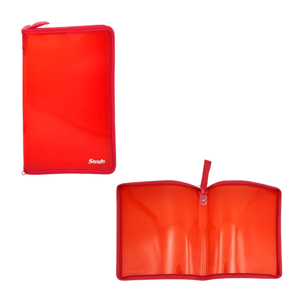 Carpeta folder a4 protector de plástico con cierre, color surtido / 687277