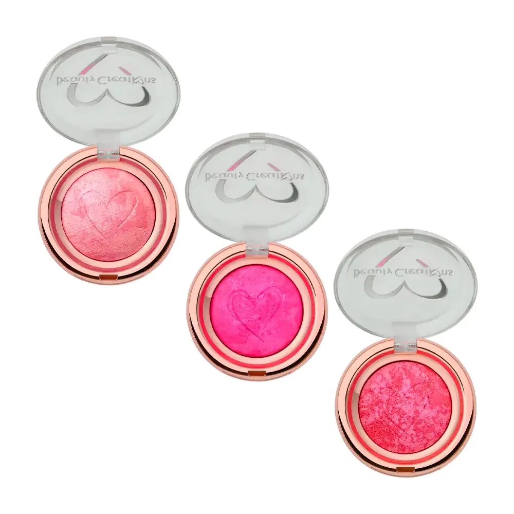 1pza rubor compacto con efecto mineralizado, 3.82g, variedad de tonos / beauty creations
