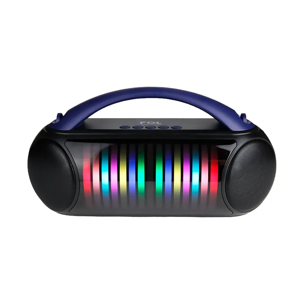 Bocina bluetooth fol con luces rgb, radio fm, puerto usb-tf, variedad de colores / fs-s265