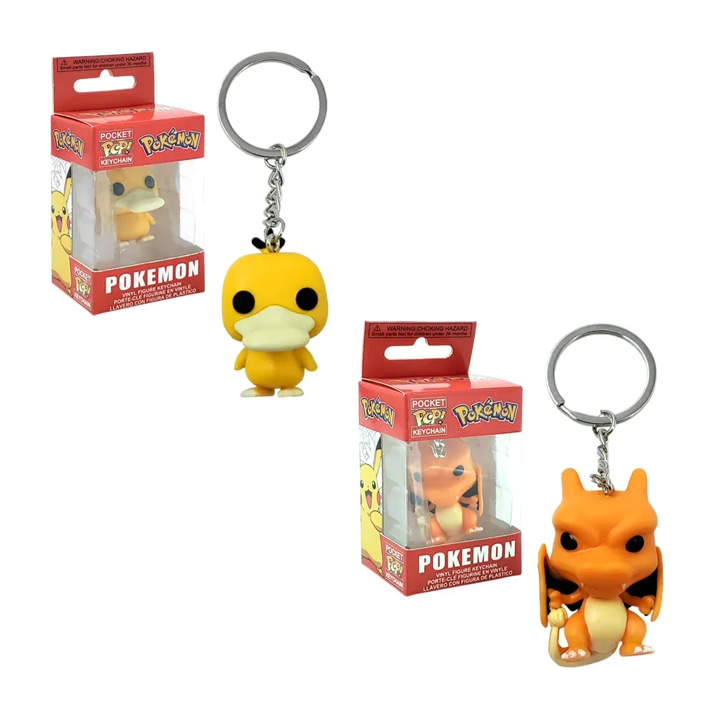 Llavero pop coleccionable con personajes de Pokémon, variedad de personajes