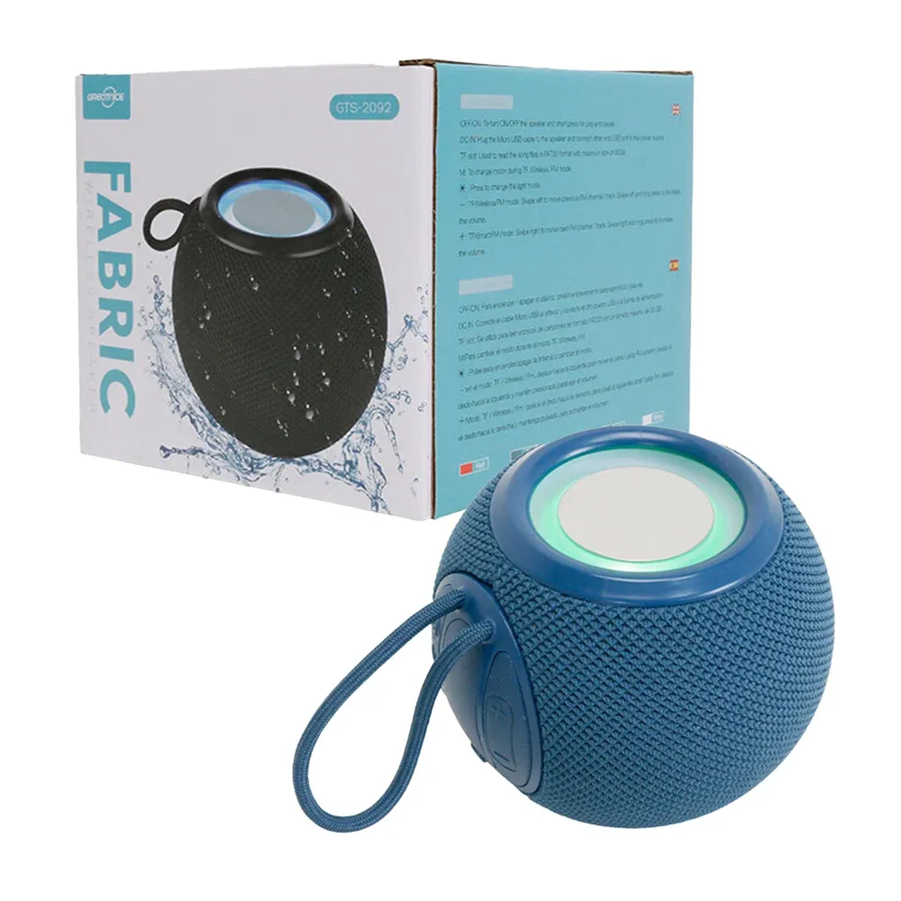 Bocina bluetooth con forma esférica greatnice con radio fm, puerto usb-tf, 11x11x9.5cm, variedad de colores / gts-2092