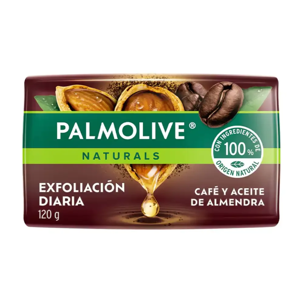 Palmolive naturals exfoliante 120g, café y aceite de almendra / 700601