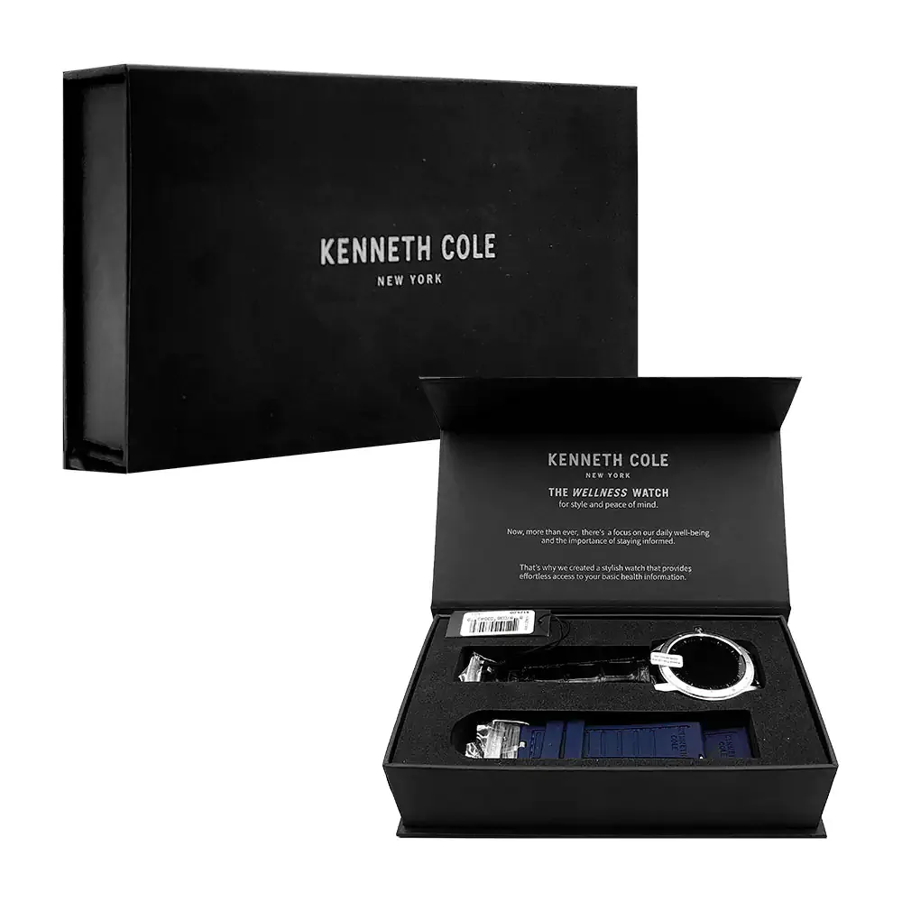 Smartwatch kenneth cole con diseño elegante + 2 correas de piel intercambiables