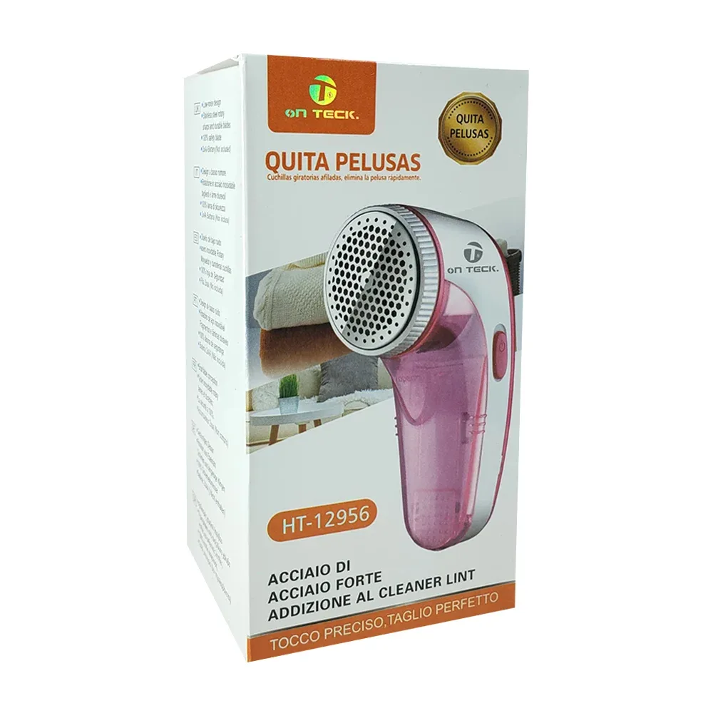 Maquina quita pelusas eléctricas grande con cable de alimentación usb, contenedor desmontable y pulido fino de malla / on teck / ht-12957