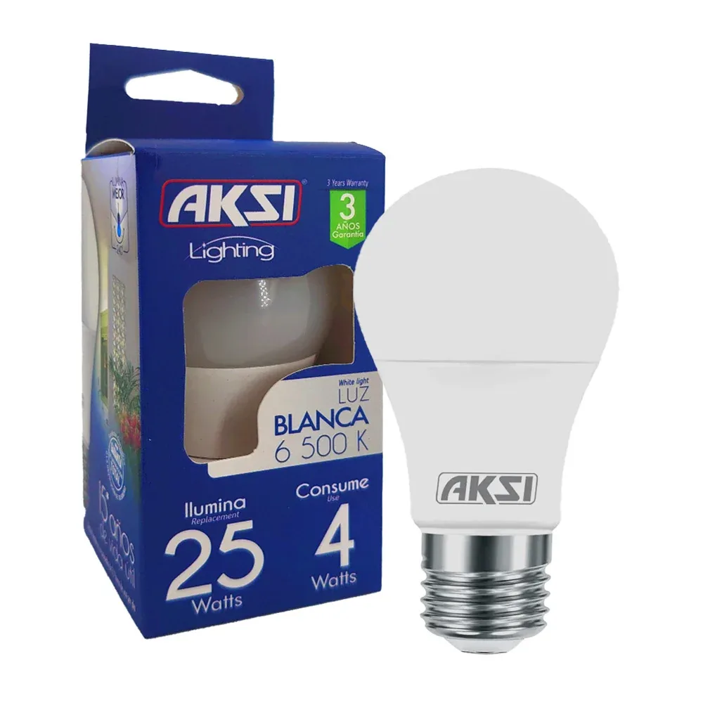 Foco ahorrador led aksi de luz blanca, 6500k, 25-4w / lighting / 120001