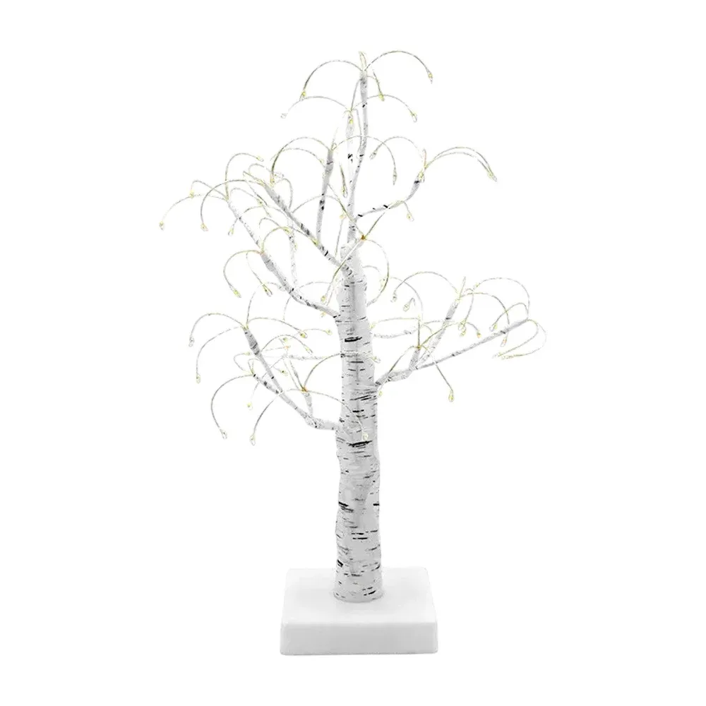Lámpara usb decorativa de luz cálida con 72 leds y forma de árbol, 50cm / yoyonacy / 16854