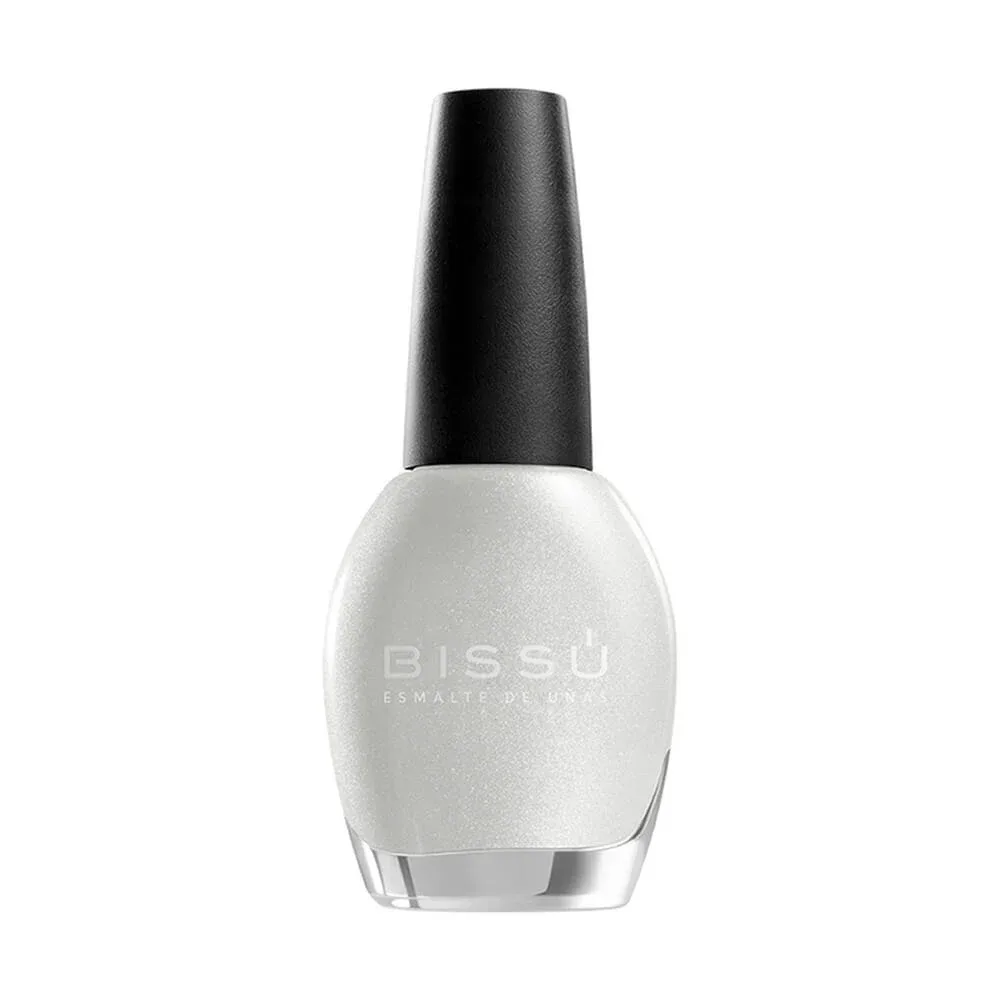 1pza Esmalte bissú para uñas, tono 127 seda plateada 15ml / b006640