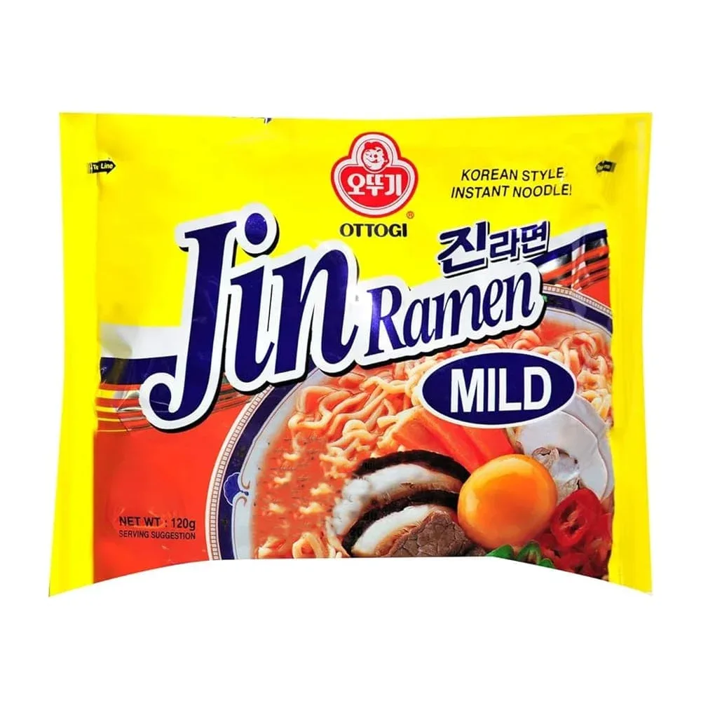 1pza Ramen / sopa instantánea ottogi jin ramen mild 120g / 999906