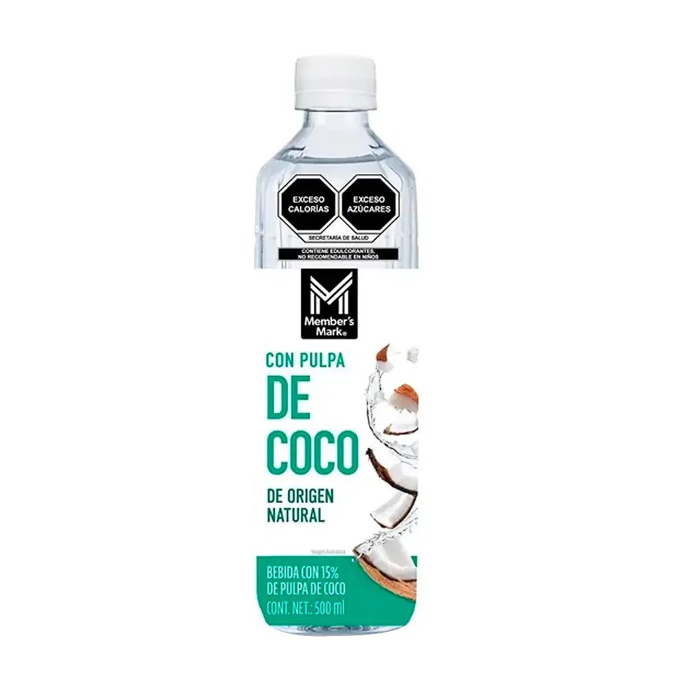 1pz bebida natural sabor coco con 15% pulpa de coco origen natural, 500ml / 020788