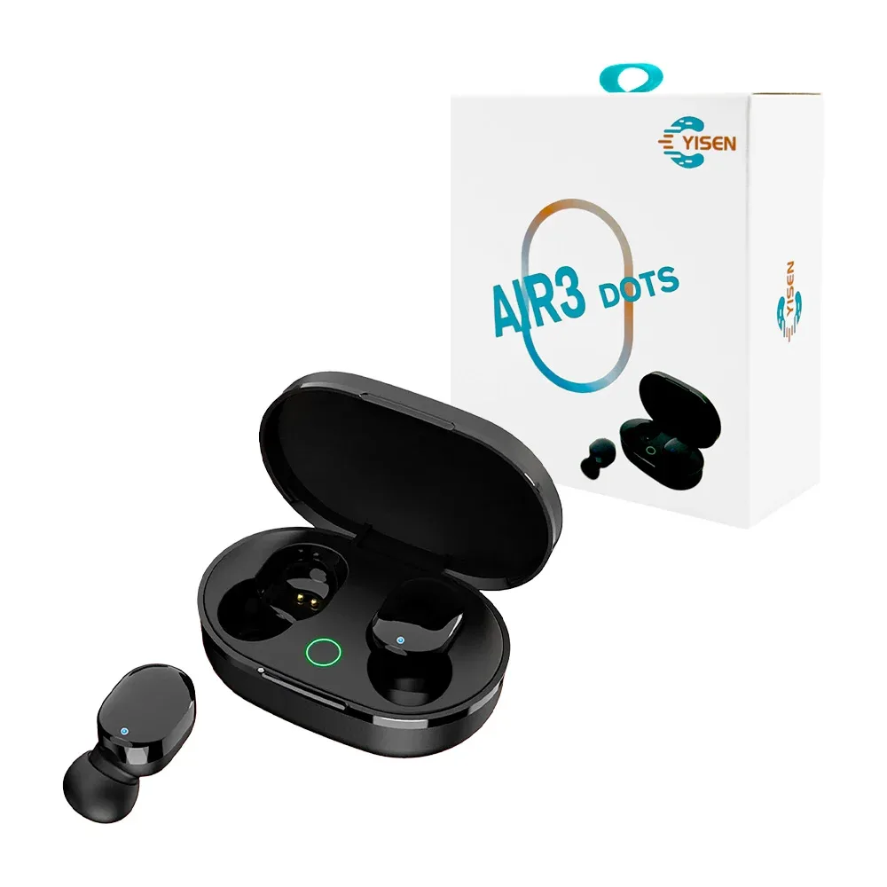 Audífonos inalámbricos bluetooth air3 dots yisen con estuche de carga / air3