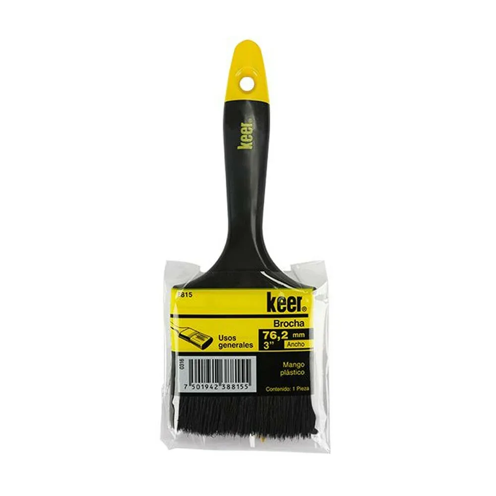 1pza Brocha keer multiusos con ancho de 3 pulgadas y mango de plástico / 1122 / 0623