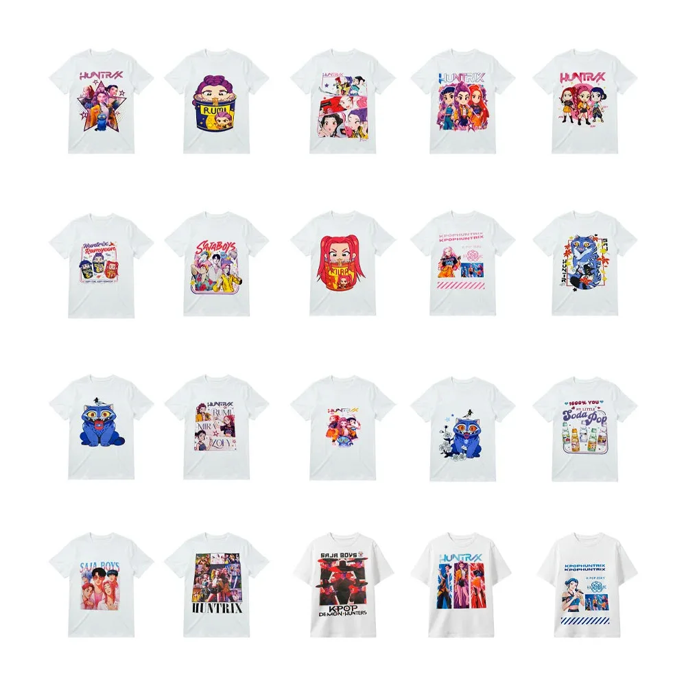 1pz camisa playera infantil con estampado de k-pop demon hunters, variedad