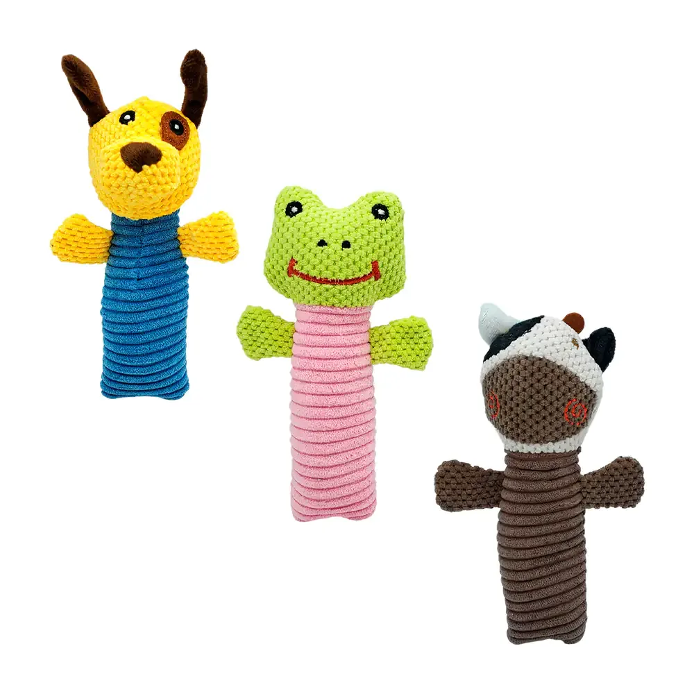 Peluche para mascota con chifle y forma de animal kawaii, variedad de diseños