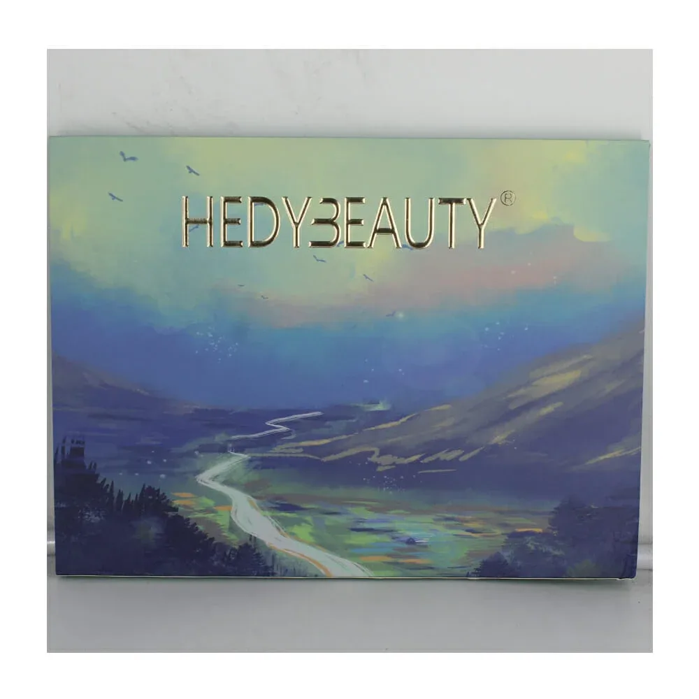 Paleta de sombras hedy beauty con estampado de paisaje y 88 pigmentos, variedad de colores / 8814