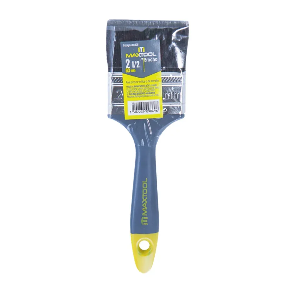 Brocha de pintura de 2 1/2 pulgadas - 63mm maxtool con mango de plástico / 301505