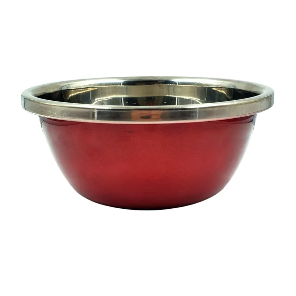 1pza Tazón bowl de acero inoxidable liso con diámetro de 20cm, variedad de colores / 130331