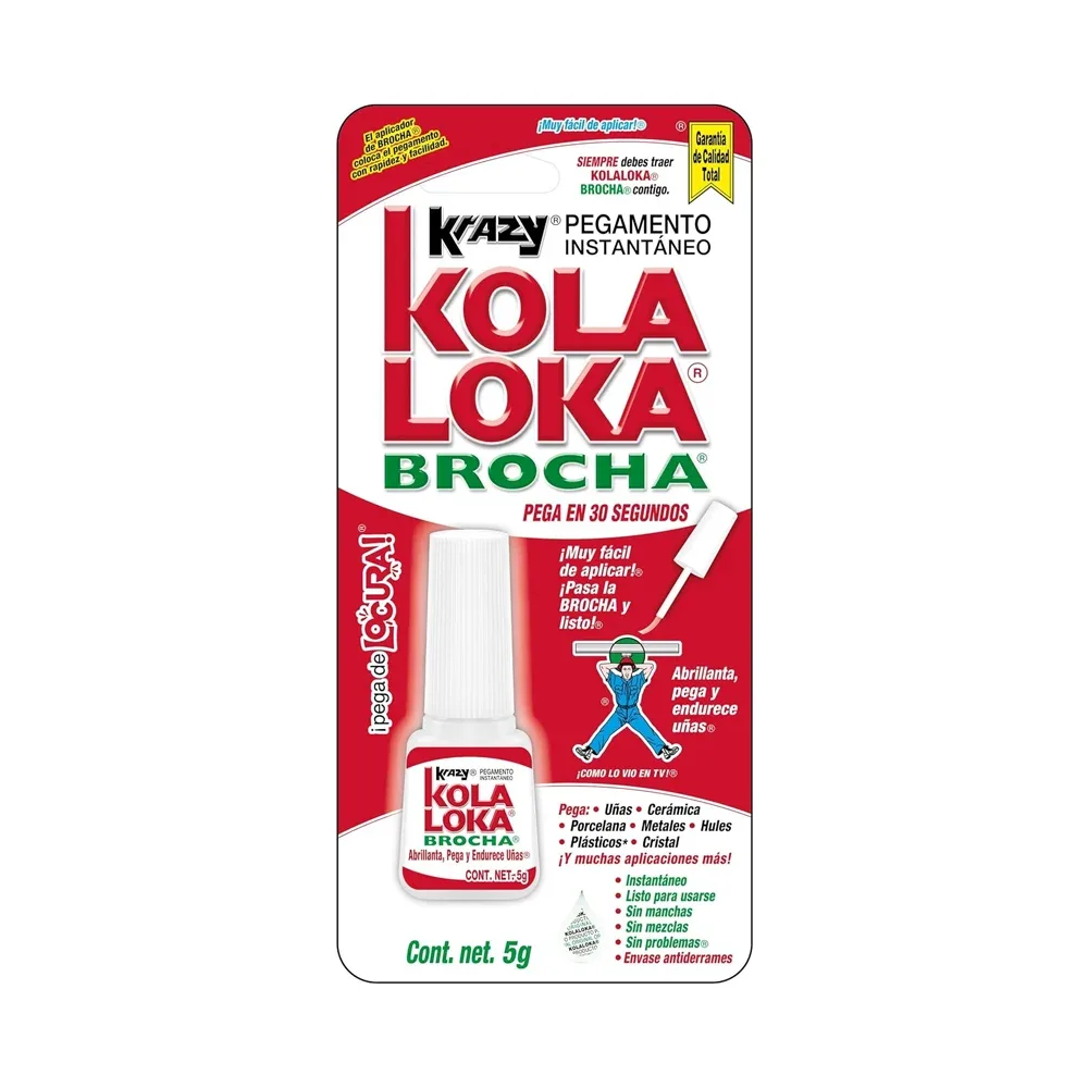 Pegamento instantáneo con brocha, 5g / krazy kola loka / 22-100-mal-1