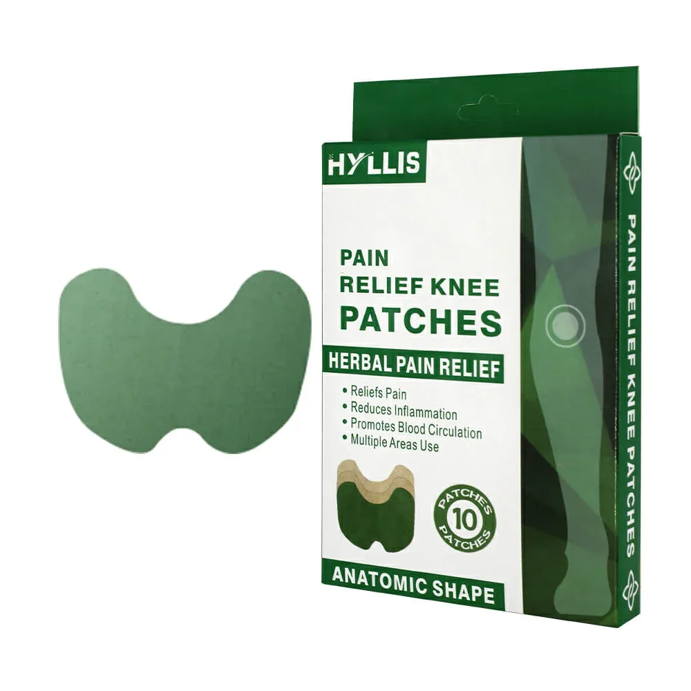 Paquete con 10 parches analgésicos para aliviar el dolor de las rodillas / knee patches / ks-42