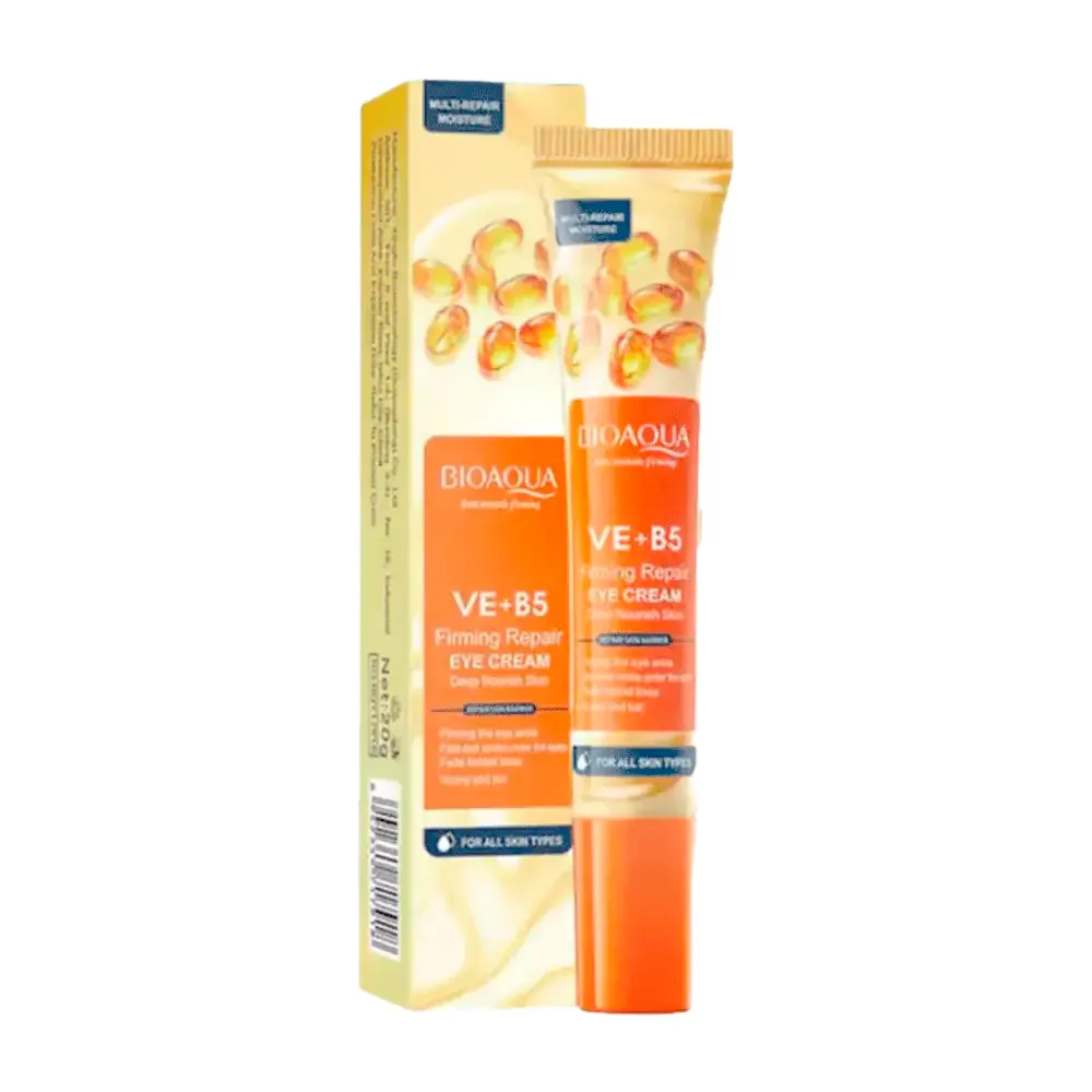 Crema para contorno de ojos con vitamina ve + b5, aporta firmeza e luminosidad