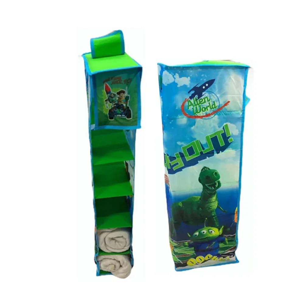 Zapatero plegable de 6 compartimientos con diseño de toy story / 78688a