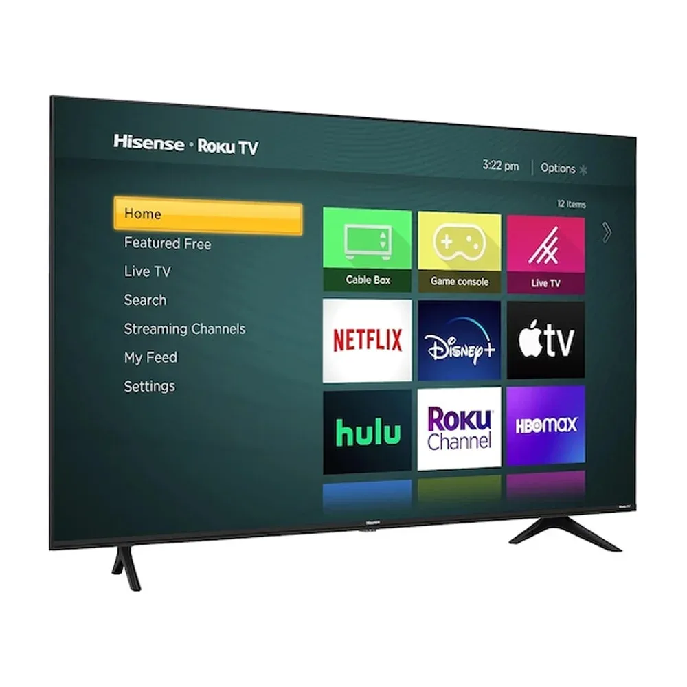 Pantalla smart tv hisense r6 series de 75 pulgadas, uhd 4k con roku tv y control remoto